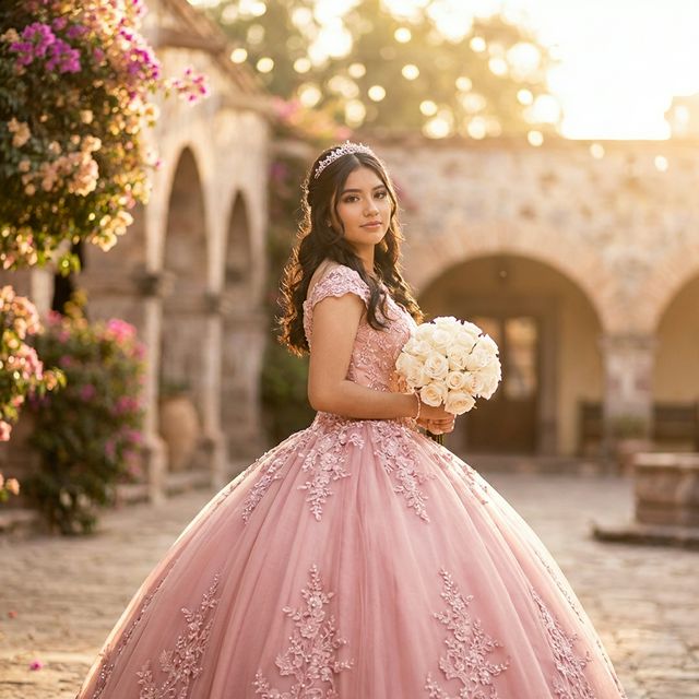 Isabella en su vestido de XV años